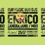 Enrico Sangiuliano e Miki all’inaugurazione Tinì Soundgarden Cecina 2020